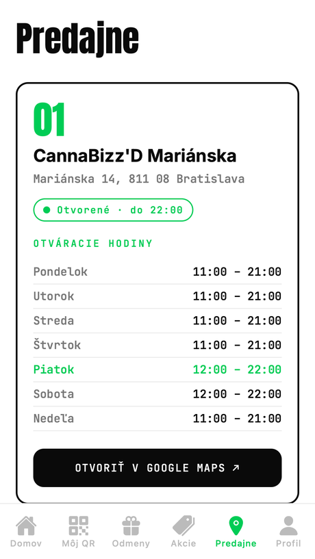 Zoznam predajní